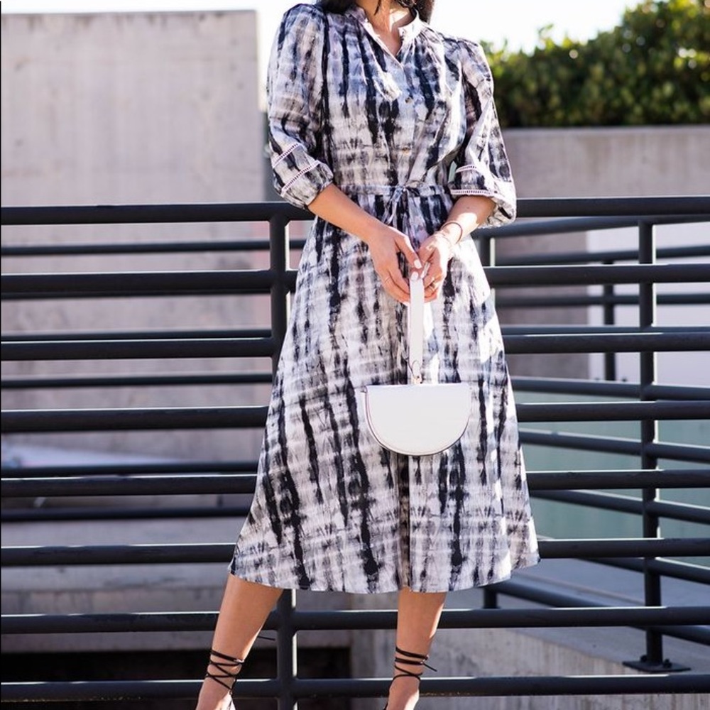 Who What Wear tie dye 3/4 sleeve dress size large